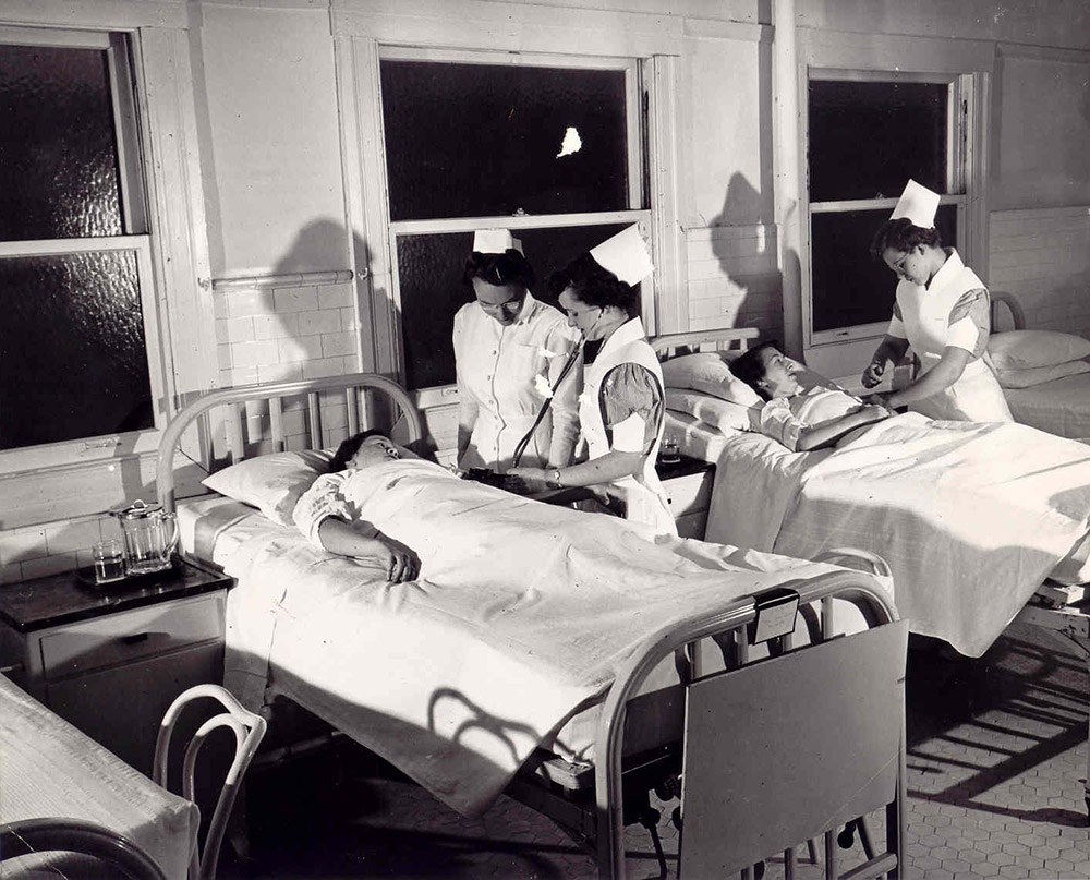 nurses on ward