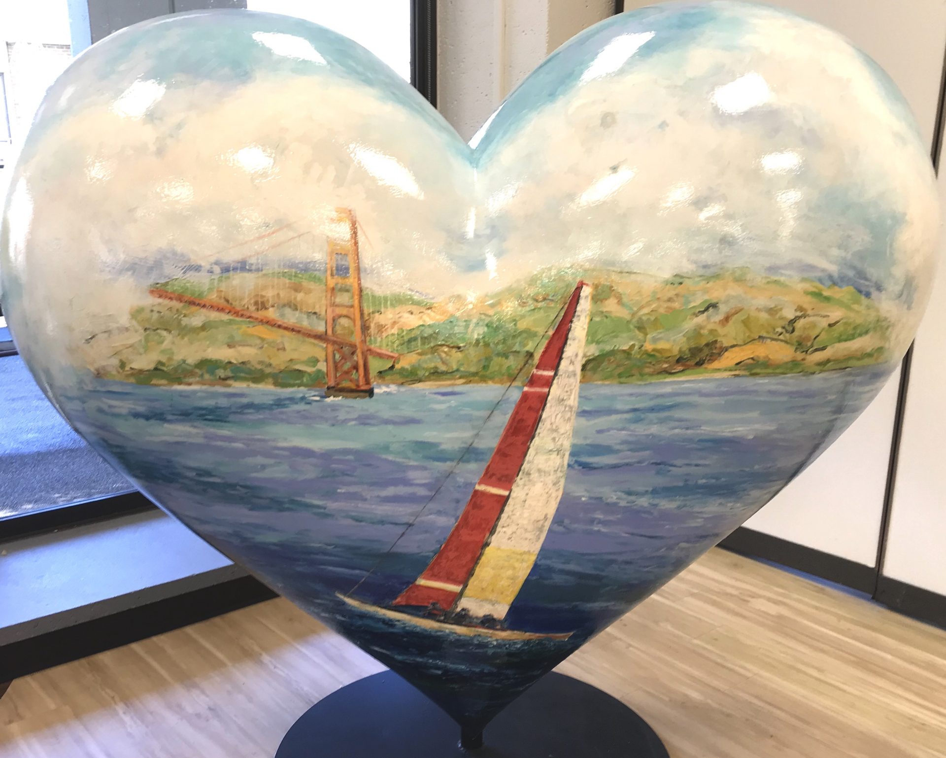 Hearts of San Francisco - "Sails of the Bay" by Marius Starkey at Saint Francis Memorial Hospital