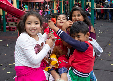 kids on playground